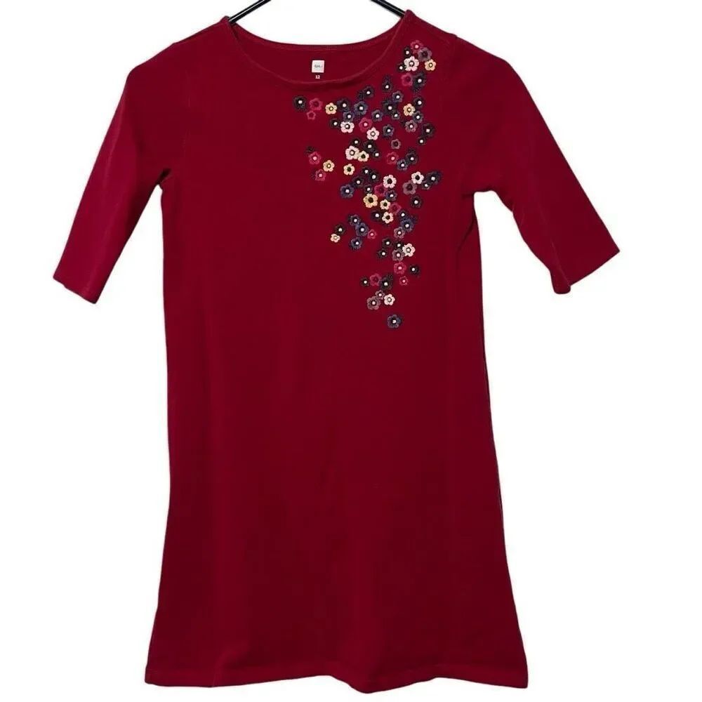 Tea Collection 100% Cotton Embroidered Dress Size 12